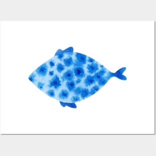 Blue fish Posters and Art